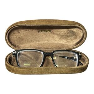 Tom Ford Black glasses w/ Glasses case and cloth (Frames Only)